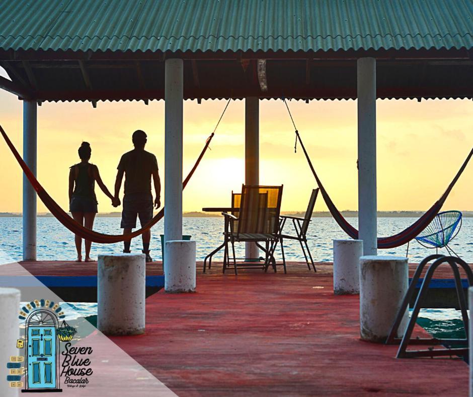 Seven Blue House Village & Lodge Bacalar Esterno foto