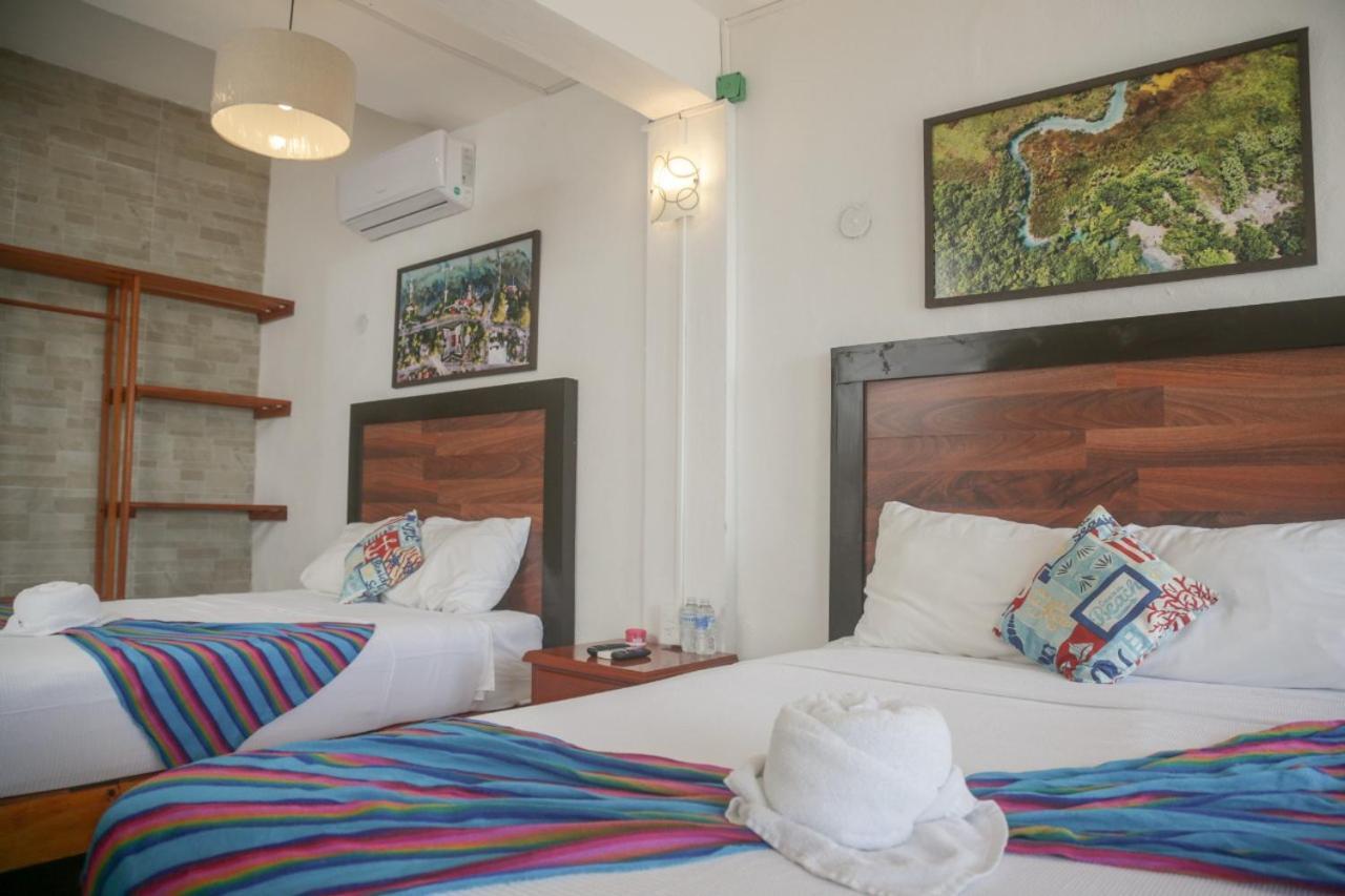 Seven Blue House Village & Lodge Bacalar Esterno foto